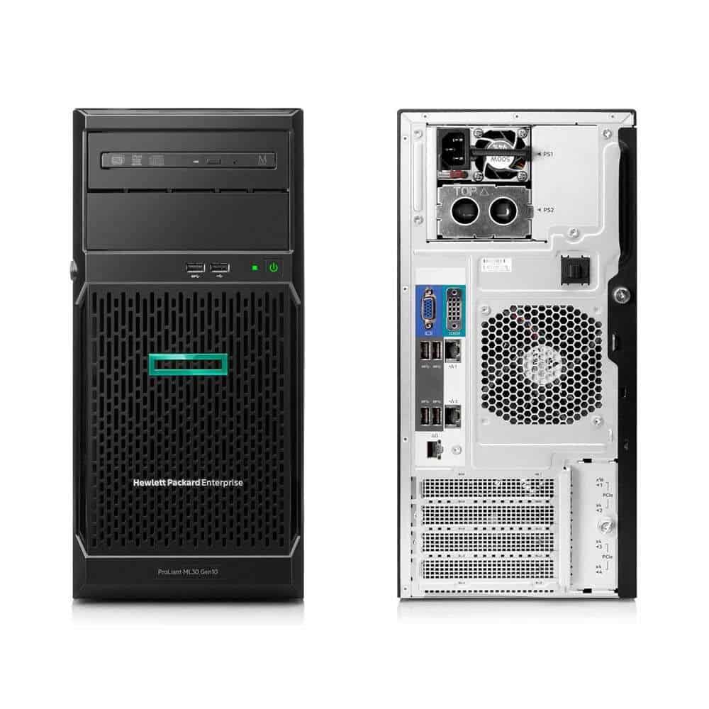 HPE ProLiant ML30 Gen10 E-2224 1P 8GB-U S100i 4LFF-NHP 350W PS Server - Image 3