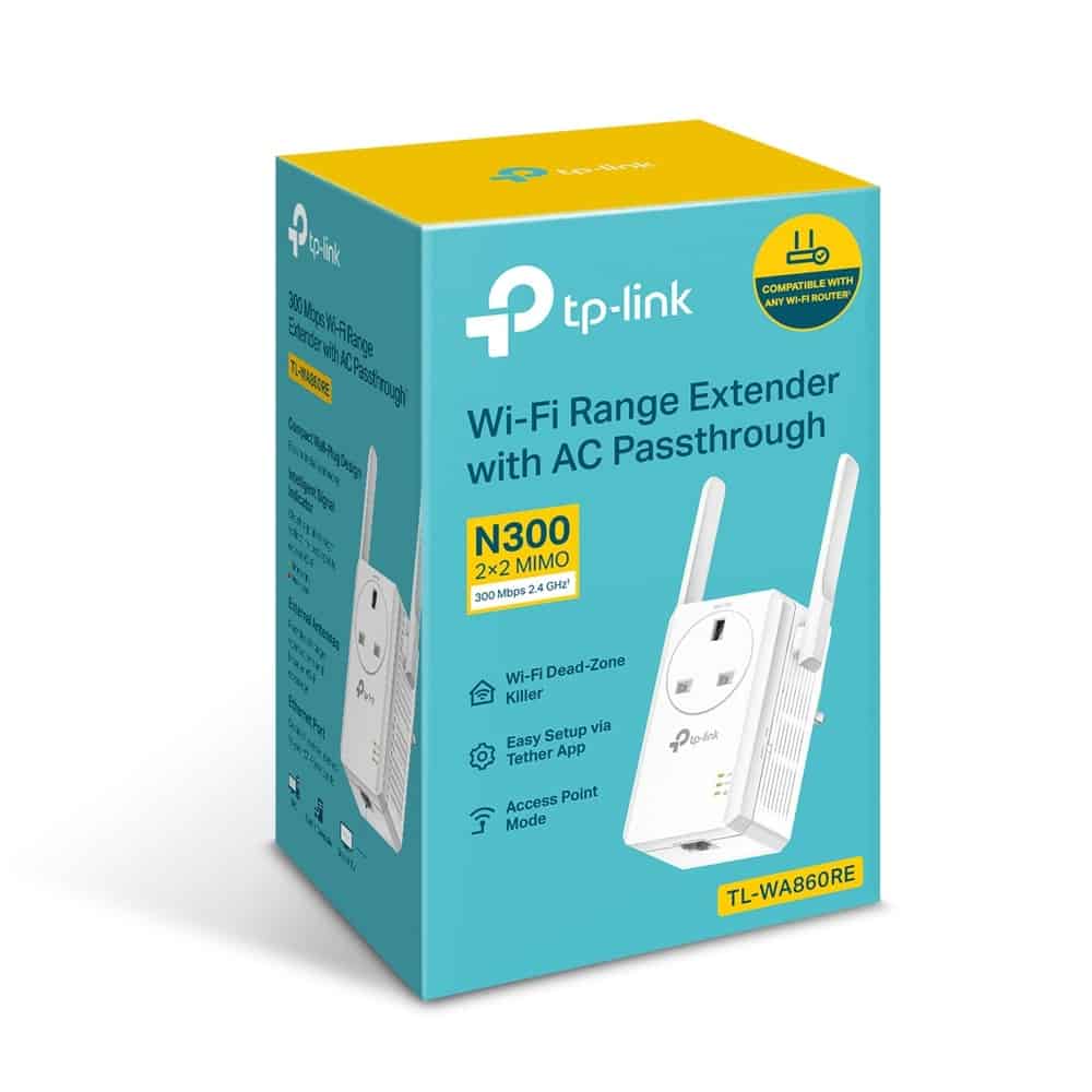 TP-Link 300Mbps Wi-Fi Range Extender with AC Passthrough TL-WA860RE - Image 4