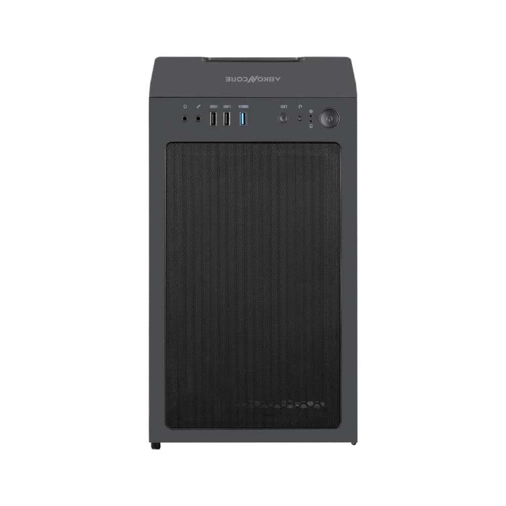 ⁦ABKONCORE C550M Mini Tower Case طلاء أسود⁩ - الصورة ⁦12⁩