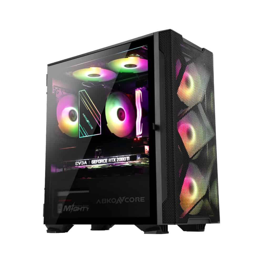 ABKONCORE C550M Mini Tower Case Black Coating - Image 2