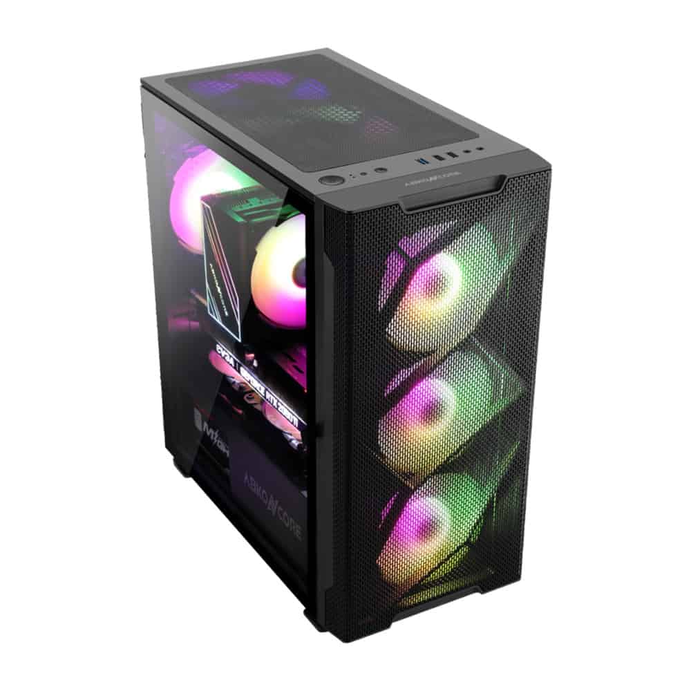 ABKONCORE C550M Mini Tower Case Black Coating