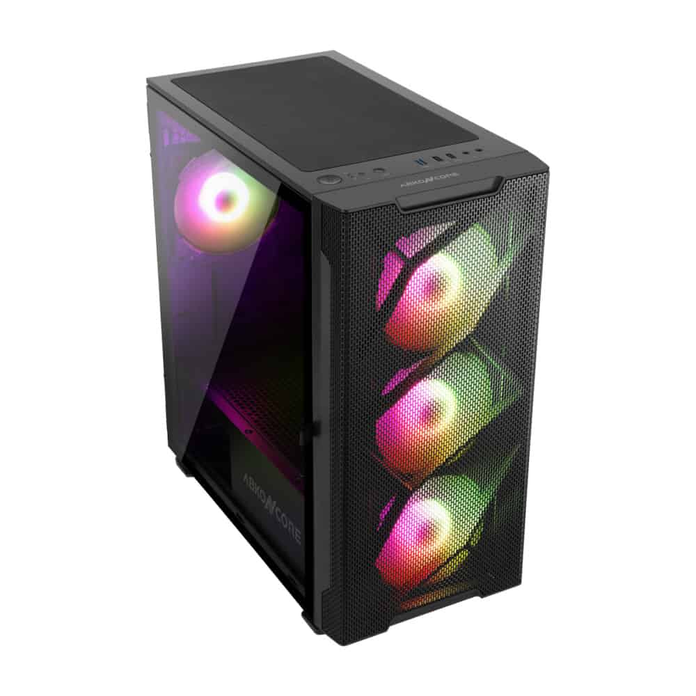 ABKONCORE C550M Mini Tower Case Black Coating - Image 8