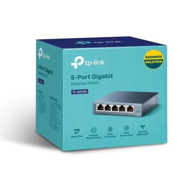 TP-Link 5-Port 10/100/1000Mbps Desktop Switch TL-SG105 - Image 3