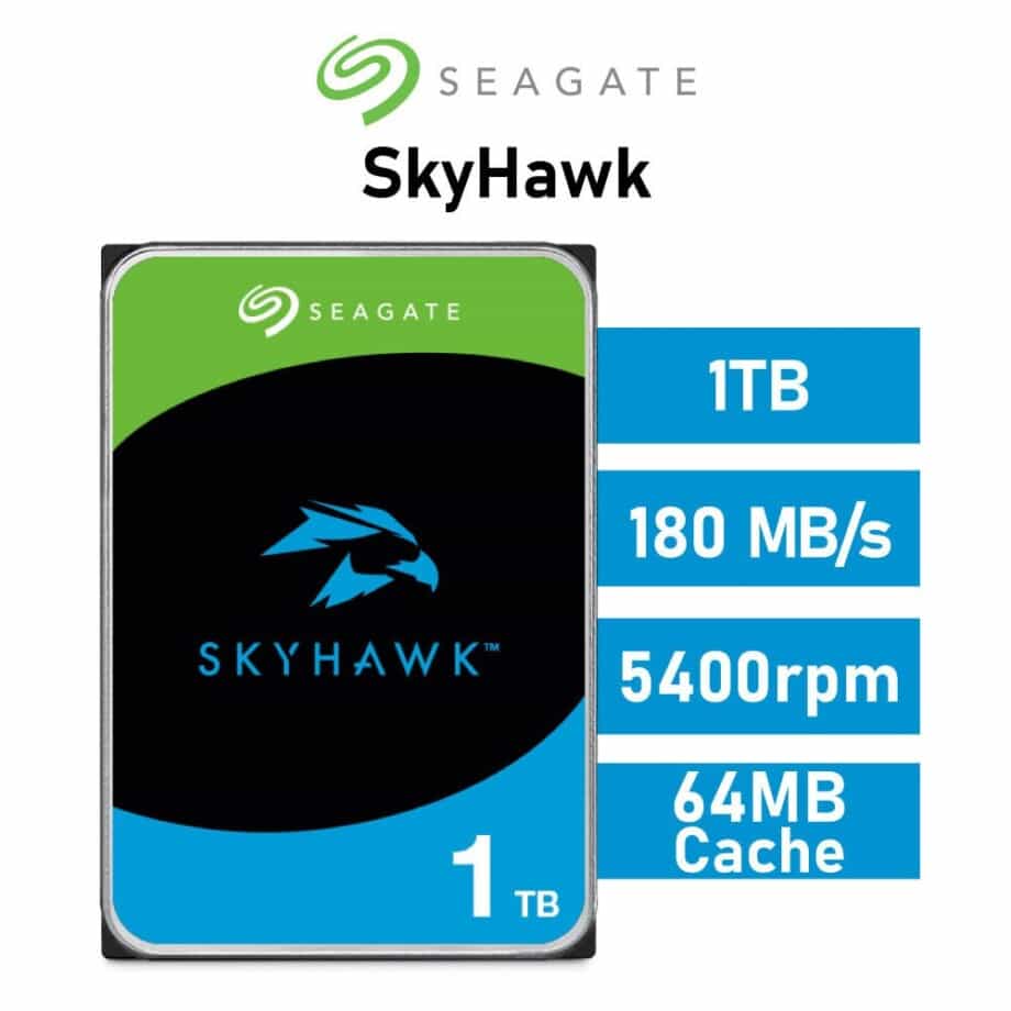 SEAGATE 1TB SATA SKYHAWK ST1000VX005 Surveillance Hard Drive - Image 3