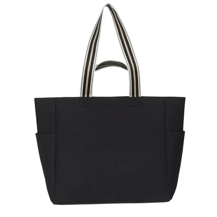 Time and Tru Darlene Double Handle Tote Black - Image 2