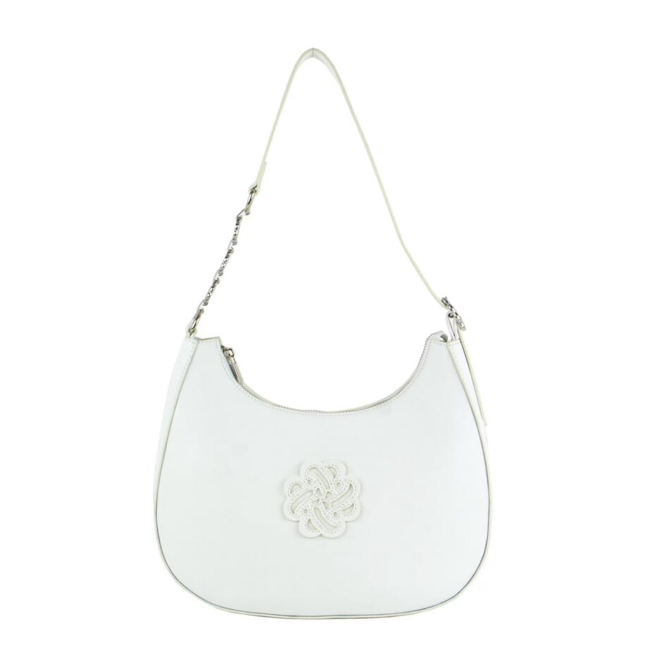 Sam & Libby Elena Medalion Logo Moon Shape Shoulder Bag