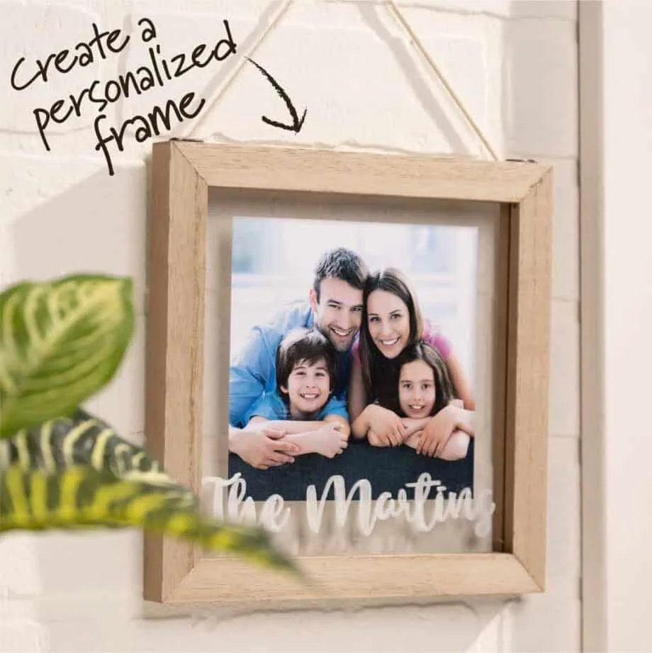 Plaid Wood Surfaces Frames Square with Plexiglass Double Pane - Image 2