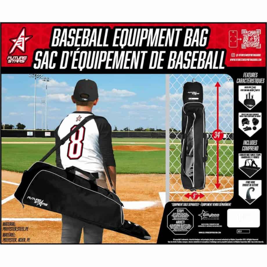 FS Baseball Player Equipment Bag - Black - Image 2