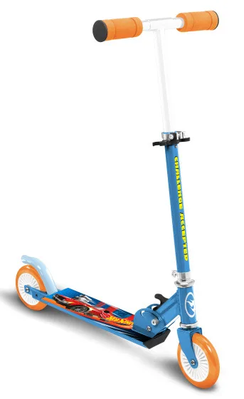 Mattel Hot Wheels 2-wheel Child scooter Foldable Foot Brake Blue - Image 3