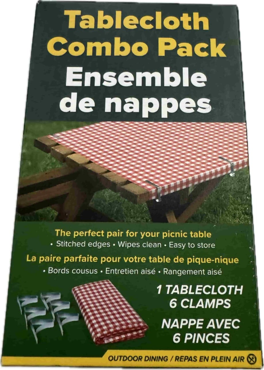 Picnic Combo Pack Tablecloth & Clamps