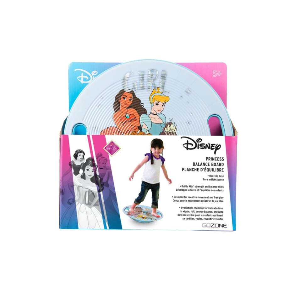 Disney Girl Power Princesses Balance Board – Teal/Blue, Non-slip textured surface - Image 6