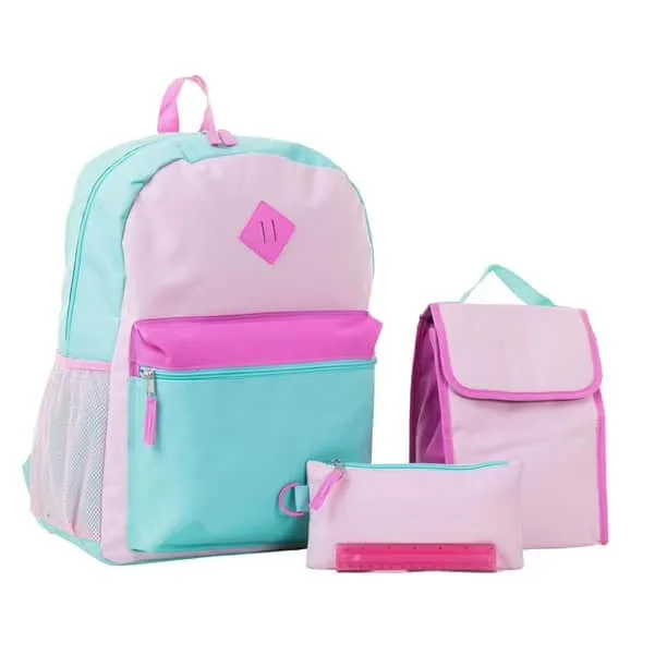 Jetstream 4pcs Full School Day Backpack set Pink