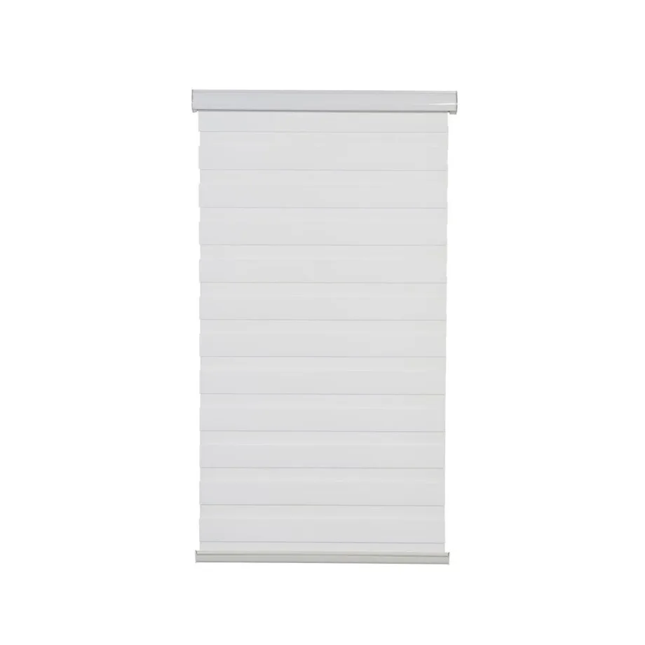 Hometrends Cordless Zebra Light Filtering Roller Shade 48"x72" White