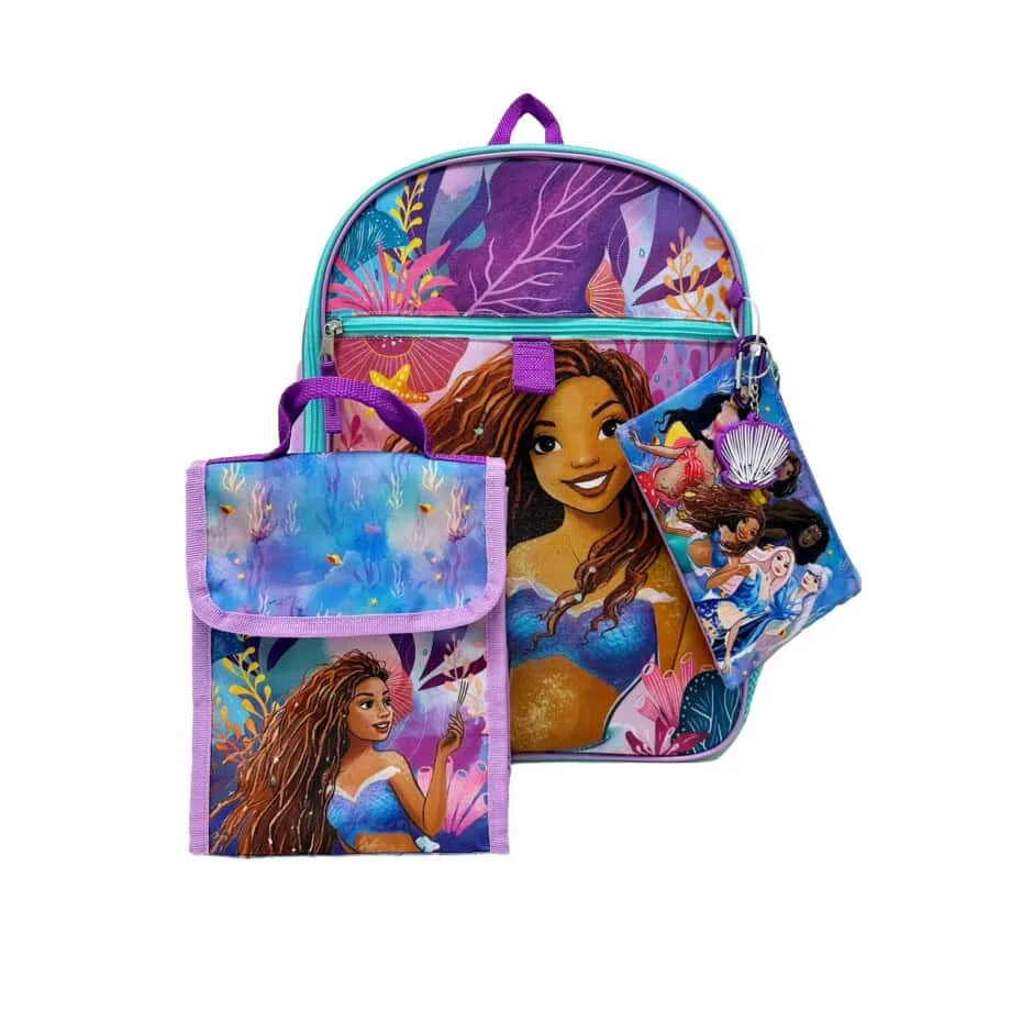 Licensed Little Mermaid 5 Pc. Back pack set