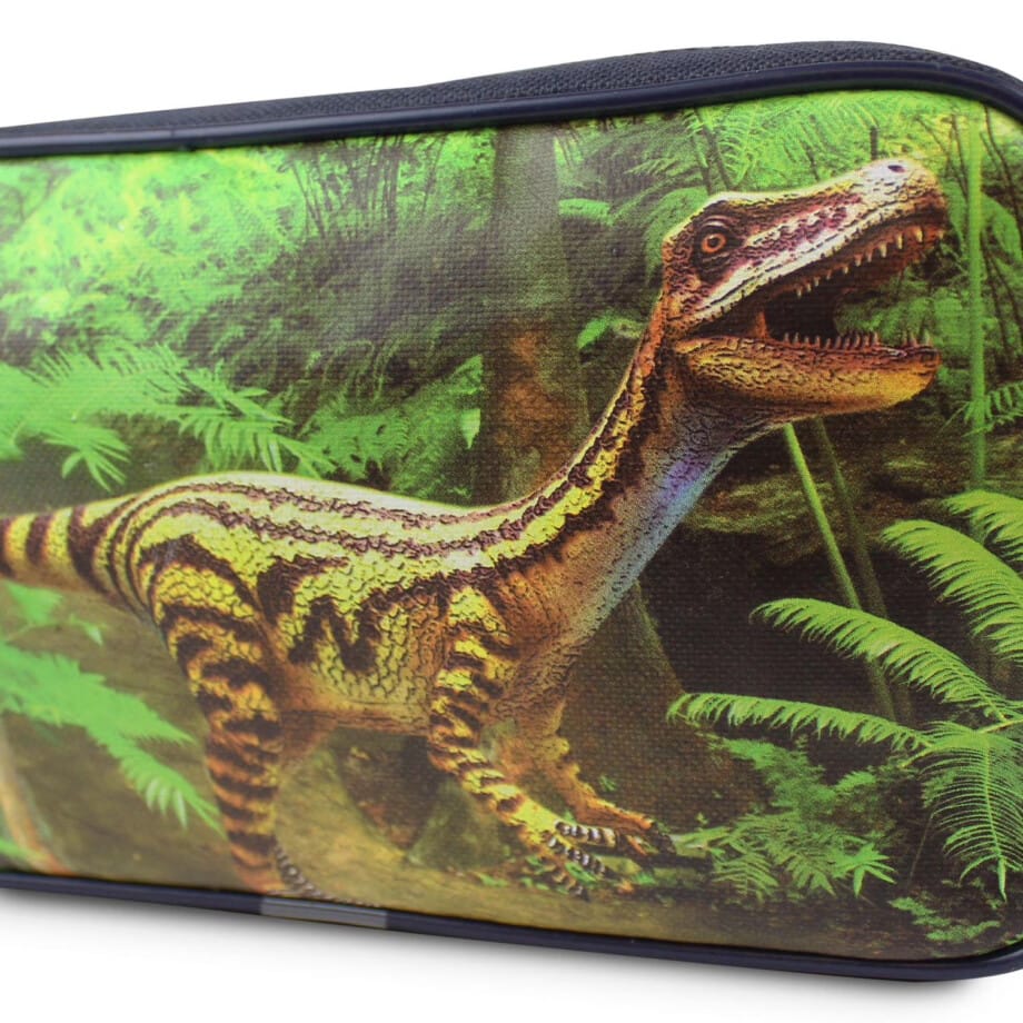 Pen + Gear Dinosaur 2 Zip Pencil Pouch with Velociraptor Design - Image 3