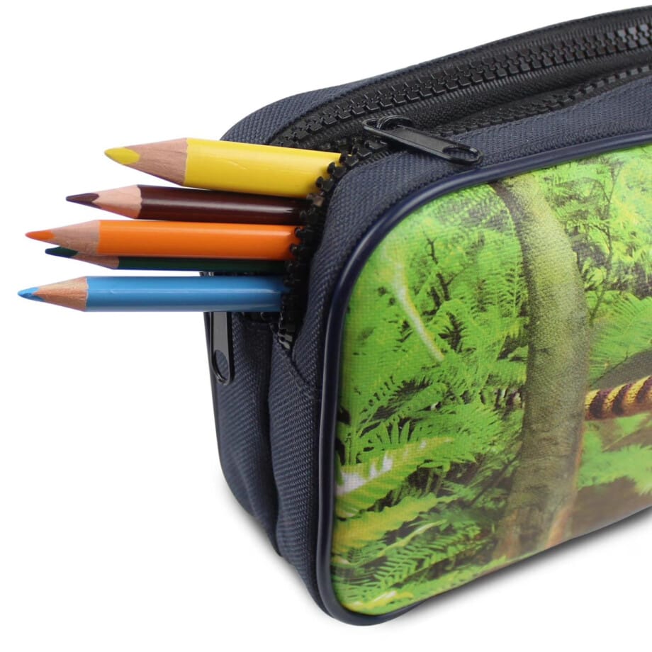 Pen + Gear Dinosaur 2 Zip Pencil Pouch with Velociraptor Design - Image 4