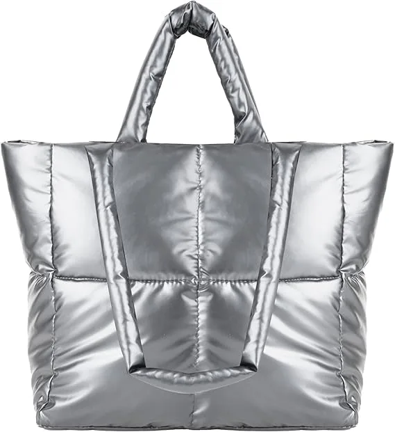 No Boundaries Puffy Tote Handbag Padded