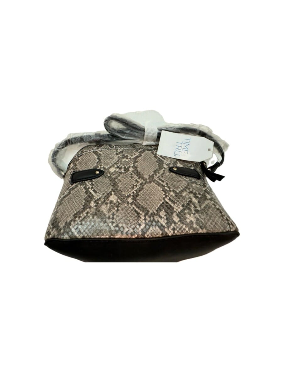 Time and Tru Snake Pattern Crossbody Shoulder Bag