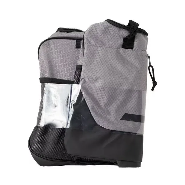 GoZone Lite Gym Bag – Grey/Black, With mesh side slip pockets - Image 4