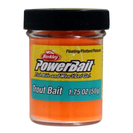 Berkley PowerBait Trout Bait Dough Fluorescent Orange