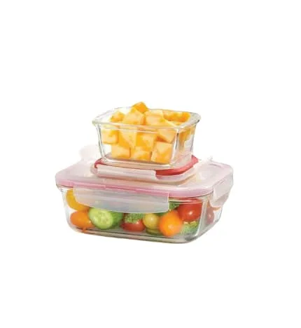 Starfrit LocknLock Glass 2-piece Square container Set