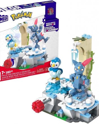Pokemon Piplup and Sneasels Snow Day Build Set