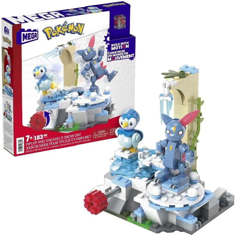 Pokemon Piplup and Sneasels Snow Day Build Set - Image 6