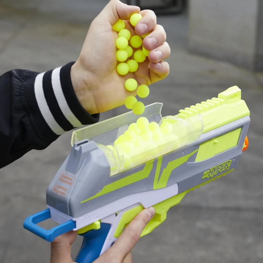 Nerf Hyper Impulse-40 Blaster, 30 Nerf Hyper Rounds, Spring-Open Instant Reload Hopper, Up To 110 FPS Velocity - Image 5