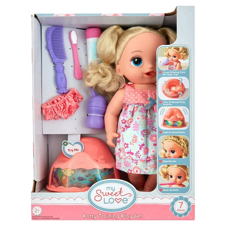 My Sweet Love Potty Training Doll and Play Set 7 Pieces - Image 2