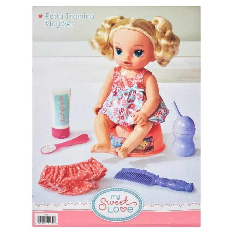 My Sweet Love Potty Training Doll and Play Set 7 Pieces - Image 9