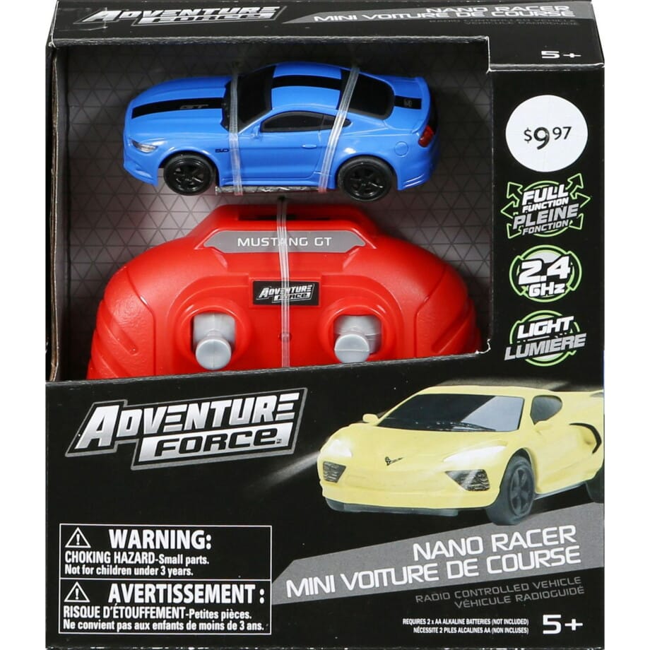 ADVENTURE FORCE 1:64 Remote Control LED NANO RACERS - MUSTANG GT500 - Image 2