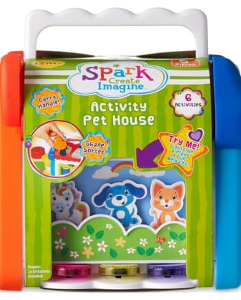 Spark Activity Pet House, Shape Sorter, 6 Activities