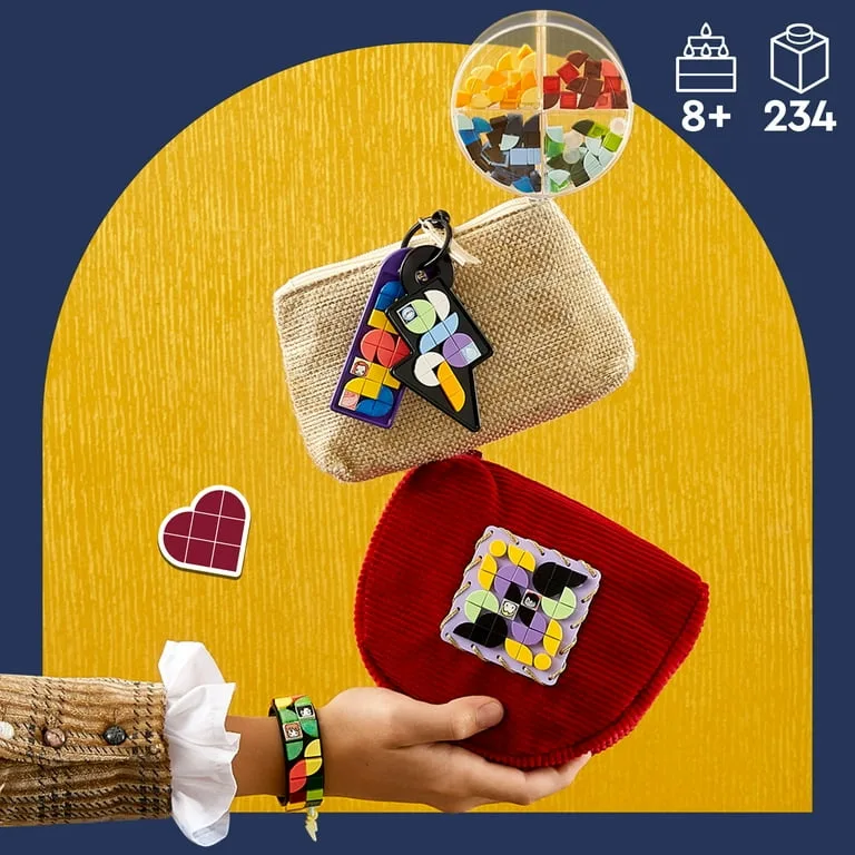 LEGO DOTS Hogwarts Accessories Pack 41808, Harry Potter Themed Jewelry Making Kit with Bracelet, 2 Bag Tags and Stich-on Patch, DIY Craft Toy Set for Kids - Image 3