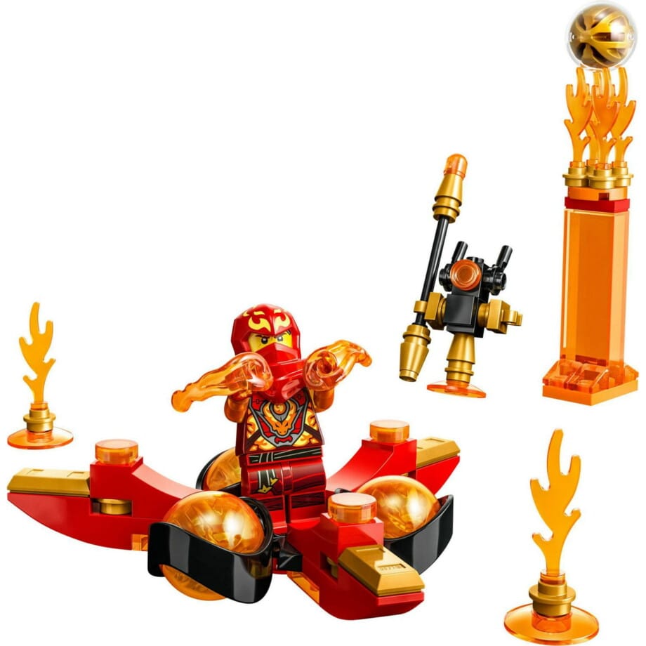 LEGO NINJAGO Kai’s Dragon Power Spinjitzu Flip 71777 Red Ninja Toy Building Set with Kai Minifigure - Image 2