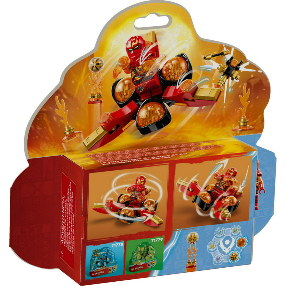 LEGO NINJAGO Kai’s Dragon Power Spinjitzu Flip 71777 Red Ninja Toy Building Set with Kai Minifigure - Image 3