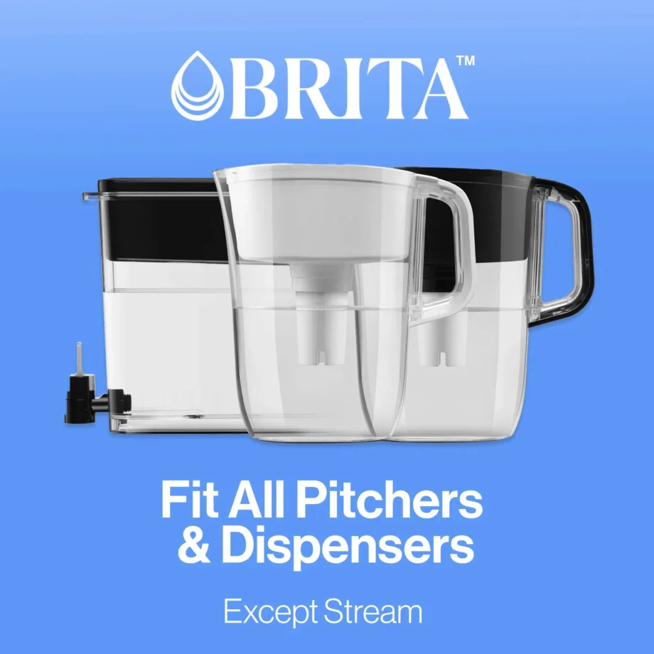 Brita Standard Water Filter, Replacement Filters for Pitchers and Dispensers, BPA Free, 3 Count - Image 3