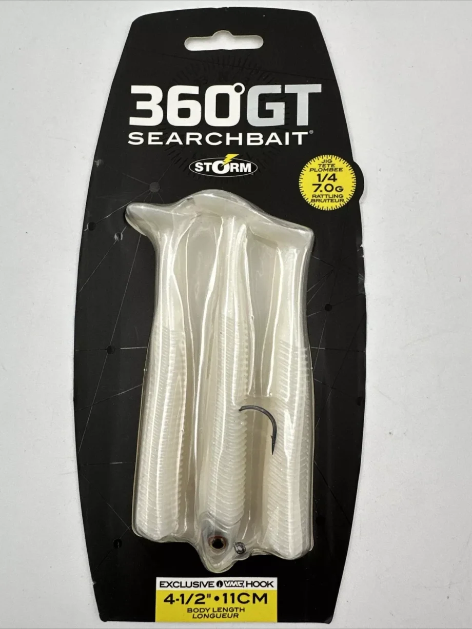 Storm 360GT Search Bait Minnow 4.5in Pearl Ice - Image 2