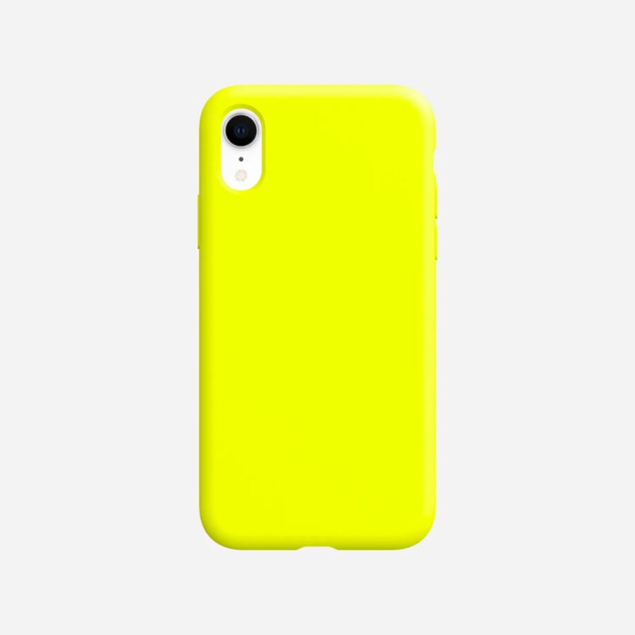 Black Web Yellow Iphone XR Silicone Phone Case