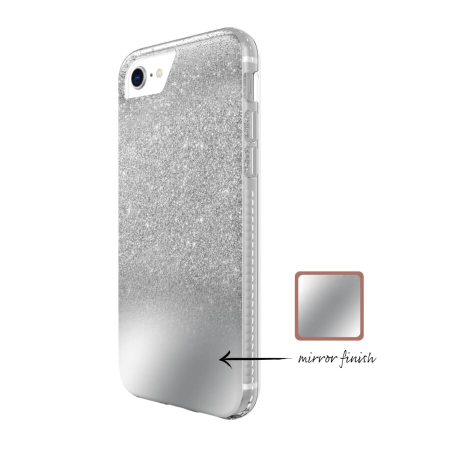 Fellowes Mirror Ombre Glitter Phone Case for iPhone 6, iPhone 6s, iPhone 7, iPhone 8, iPhone SE (2020) - Image 2