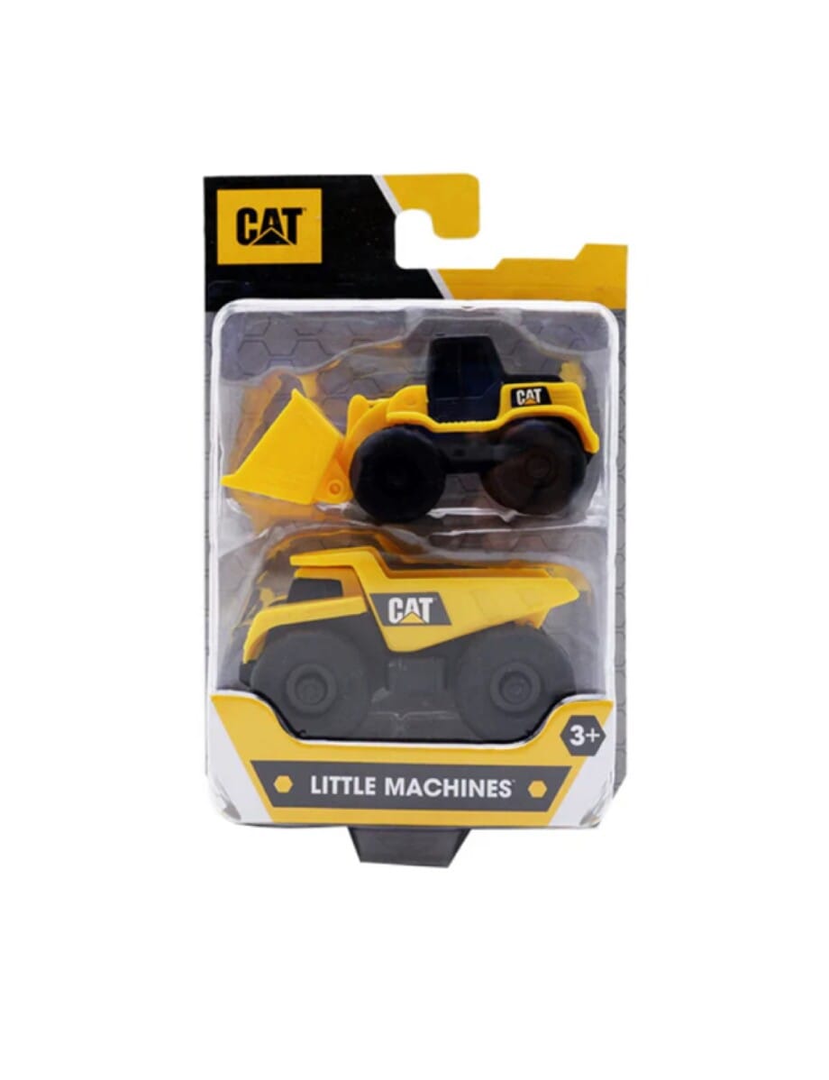 CAT Funrise Little Machines 2 Pack Dumptruck and Loader - Image 4