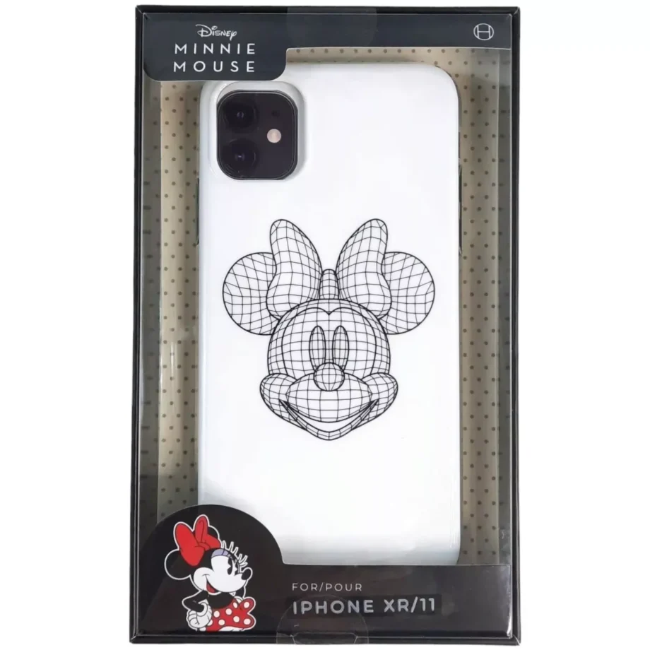 Disney Minnie Mouse Apple iPhone XR /11 Case Cover White Protective Slim Habitu - Image 2
