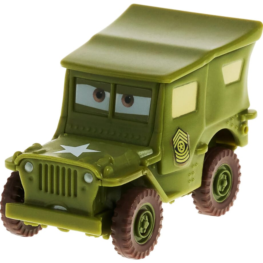 Disney Pixar Cars Color Changers Sarge Toy Truck in 1:55 Scale, Water-Activated