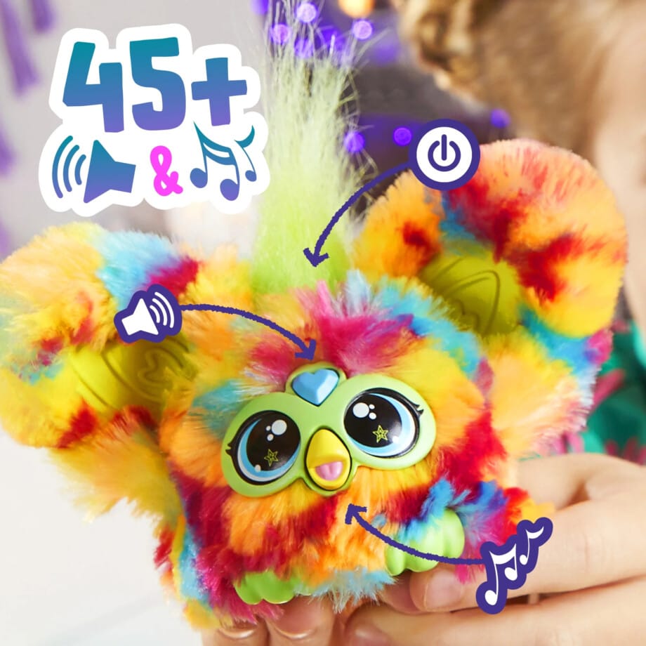 Furby Furblets Pix-Elle Gamer Mini Electronic Plush Toy for Girls & Boys 6+ - Image 3