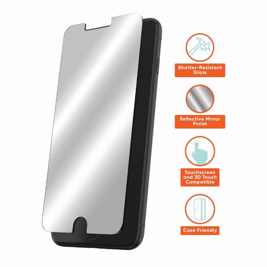 Mirror Glass Screen Protector for iPhone 6 Plus, iPhone 6s Plus, iPhone 7 Plus, iPhone 8 Plus - Image 2