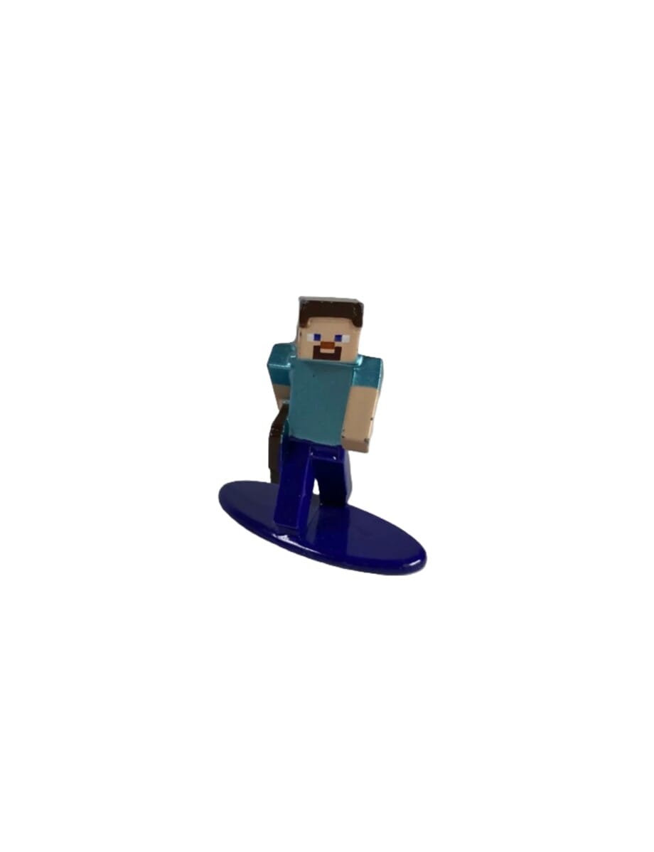 Minecraft Metal Die Cast Figures Steve 1.5" By Jada Toys