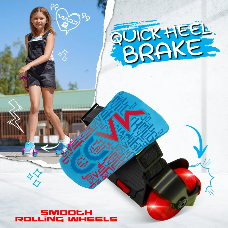 Madd Gear Light-Up Rollers Heel Skates LED Wheels Adjustable to Fit Most Shoe Sizes Kids Ages 6+ - Image 4