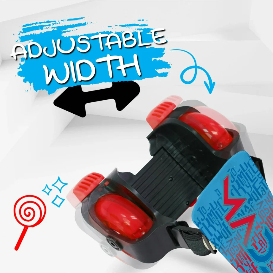 Madd Gear Light-Up Rollers Heel Skates LED Wheels Adjustable to Fit Most Shoe Sizes Kids Ages 6+ - Image 3
