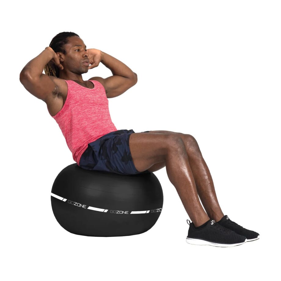 GoZone 75cm Stability Ball – Black/White - Image 2