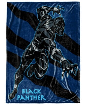 Marvel Avengers Black Panther Throw Super Soft 46” X 60”