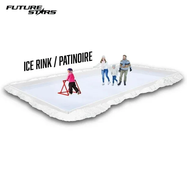 Future Stars Backyard Ice Rink Kit - Frame Tarp and In-Ground pegs - Customize Size up to 24 x 12 FT - Image 4